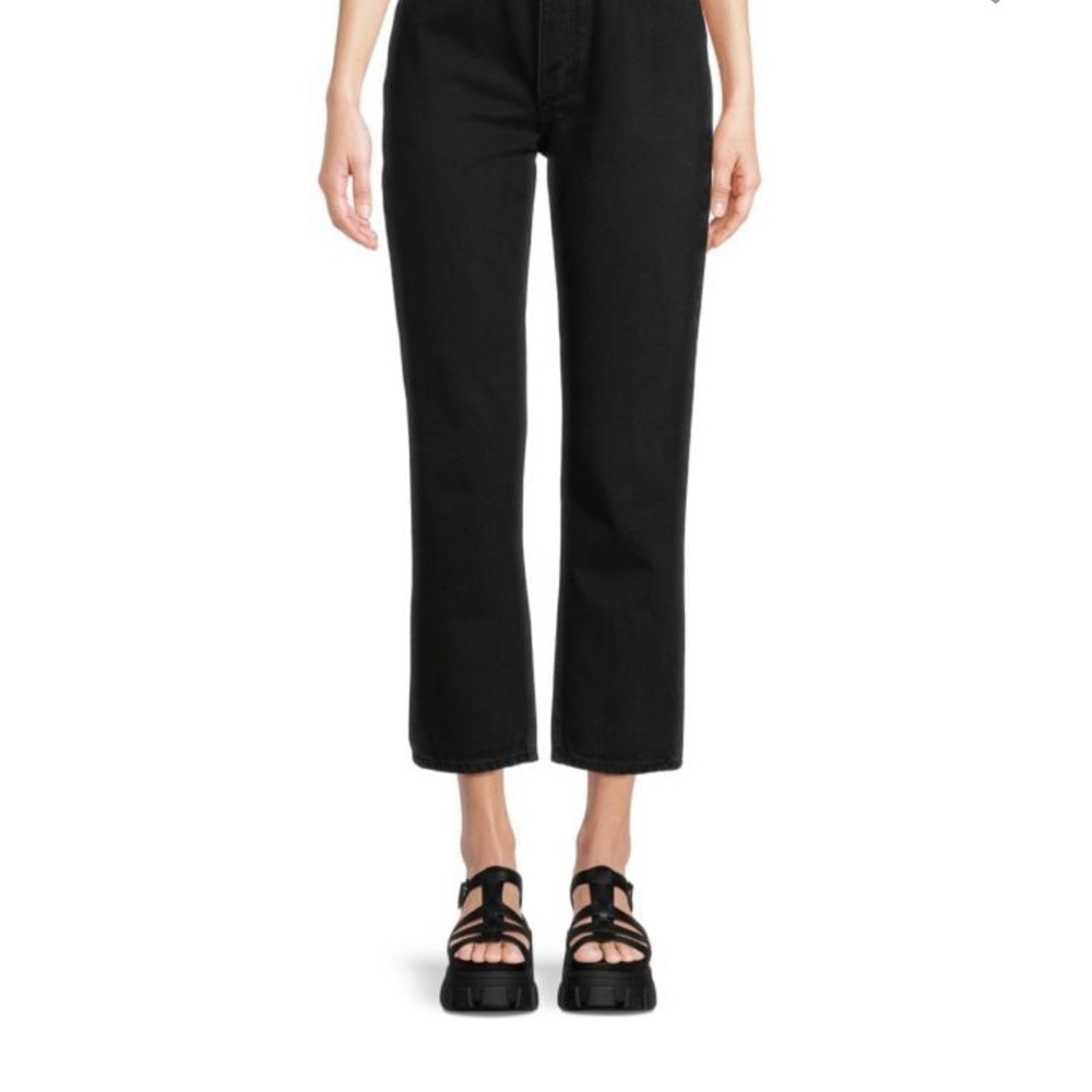 Rag and bone Nina high rise ankle cigarette in black size 25